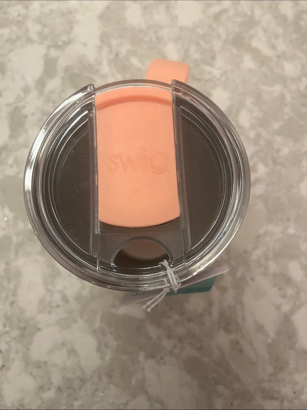 Swig Life Pastel Easter Pattern Insulated Travel Mug - Peach Handle - Picture 2 of 5